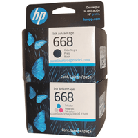 Cartucho HP 668 Negro y Tricolor original