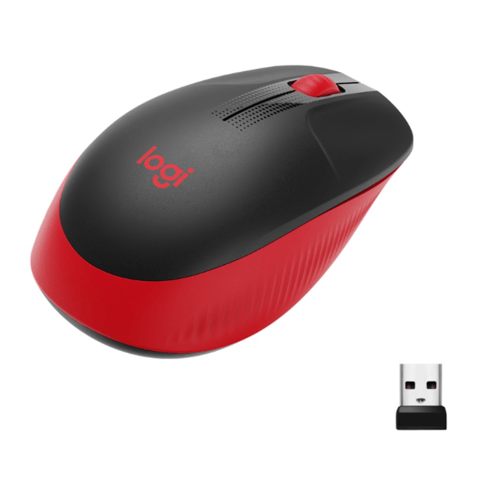 Mouse Logitech M190 Inalámbrico Rojo