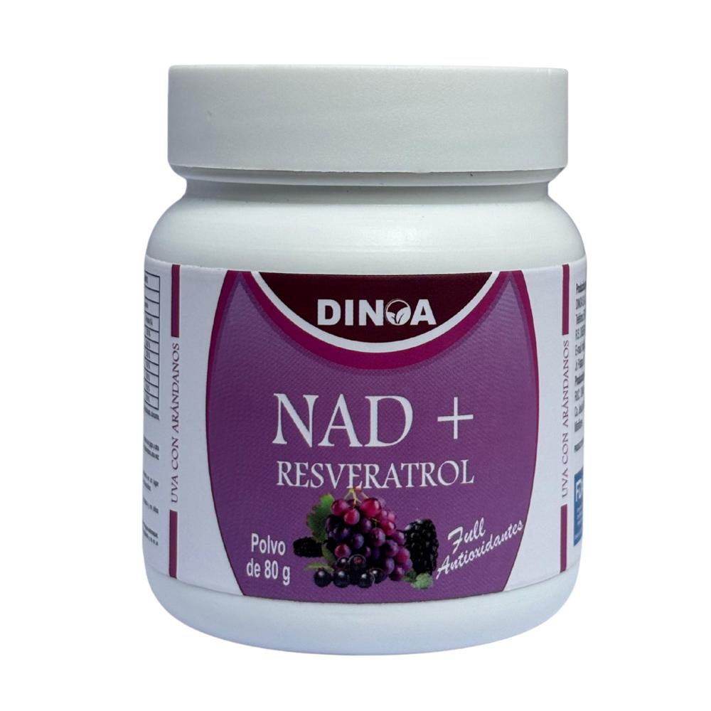 NAD Resveratrol Dinoa Polvo 80g - Longevidad -Salud celular