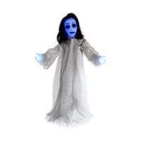 HALLOWEEN - Adorno Colgante Halloween Fantasma con Luz LED Color