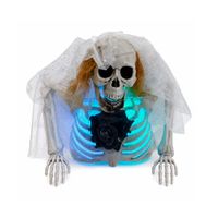 HALLOWEEN - Esqueleto Halloween Multicolor Decorativa  con Luz LED