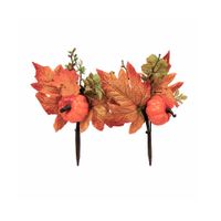 HALLOWEEN - Set de 2 Picks Decorativos con Calabaza Otoñales Halloween