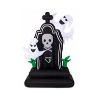 HALLOWEEN - Inflable Halloween Lapida Fantasma con Luz LED