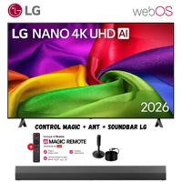 Televisor Smart TV 65'' NANO UHD 4K WebOS 65NU800BPSB 2026 - Ant - Soundbar LG