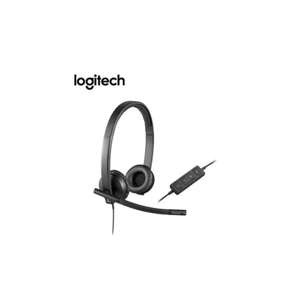 AUDÍFONOS CON MICRÓFONO LOGITECH H570E USB STEREO BLACK