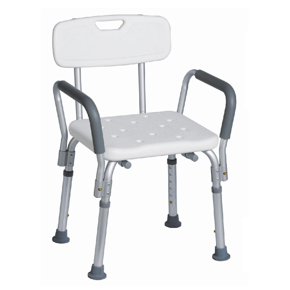 Silla de Ducha con Apoya Brazos Extraíbles