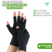Guantes de compresión Artritis y dolor manos NEGRO TALLA L