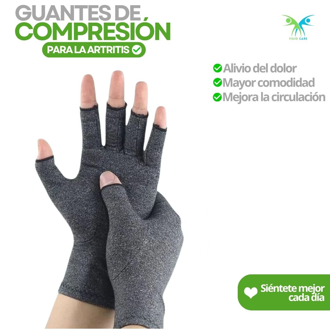 GUANTES DE COMPRESION DOLOR ARTRITIS GRIS TALLA S
