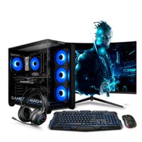 COMPUTADORA PC GAMER  PLUS CORE I5 12400F 16GB 500GB 24 RTX3050 6GB MI PC LISTA MIPCLISTA