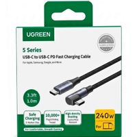 Cable USB-C a USB-C UGREEN 85225 1m 240W - Carga Rápida Trenzado Negro L536