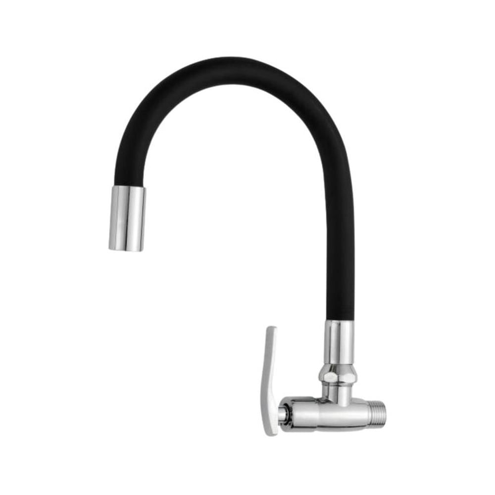 Llave Caño de lavadero flexible para mueble Negro CyA 126226