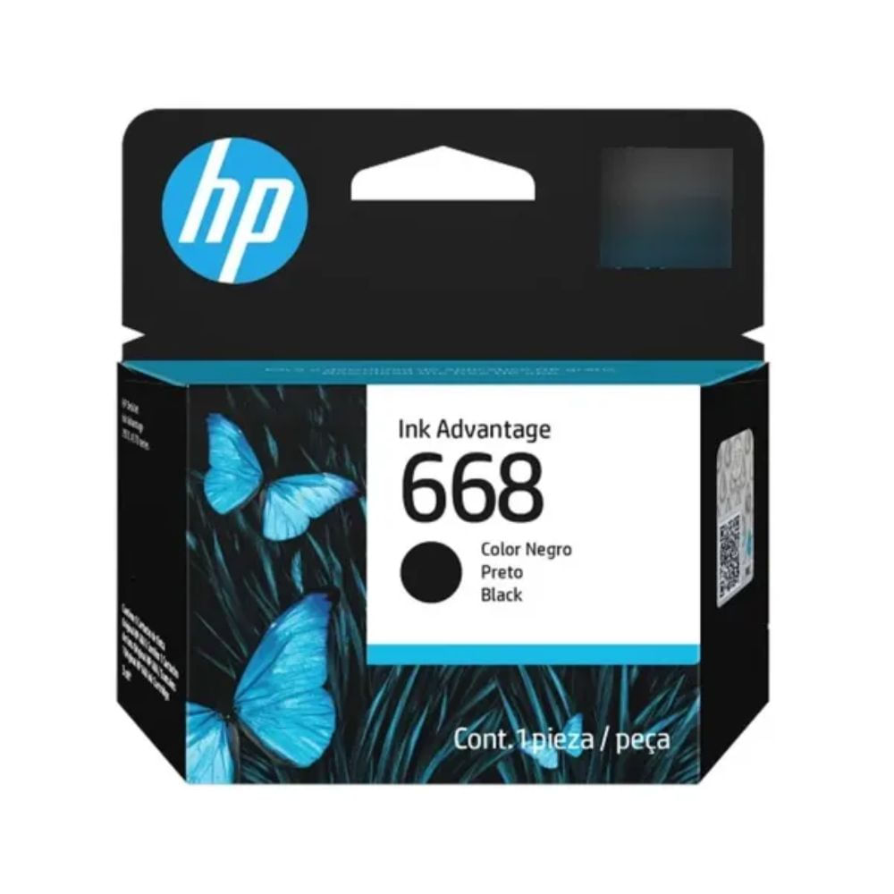 Tinta Hp 668 Negro 7FP37VL  DeskJet Ink Advantage 2900 2975 4300 4375