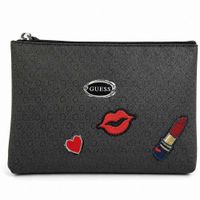 COSMETIQUERA GUESS MONOGRAFIADA NEGRO CON BORDADOS