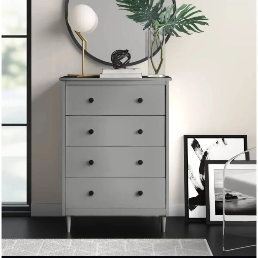 Cómoda Denia 4 Cajones Ventitas Home Gris