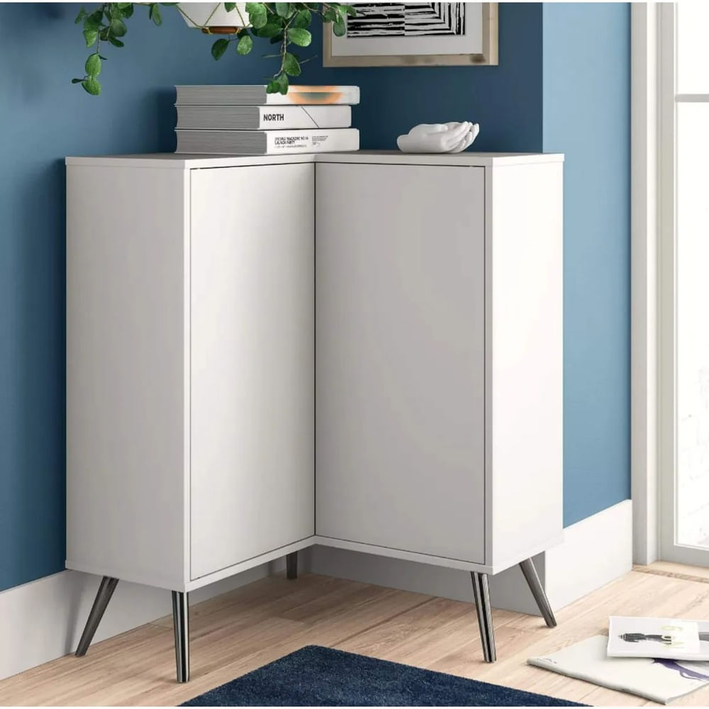 Cómoda Esquinera Minimalista San Antonio Ventitas Home Blanco