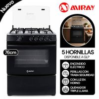 Cocina a Gas Miray GIRASOL PLUS GLP 5 Hornillas Disponible a GLP