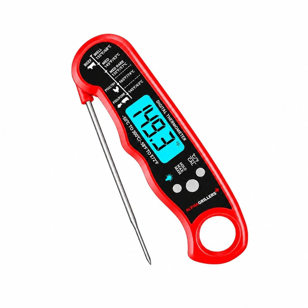 Termómetro Digital para Carne de Cocina y Parrilla Profesional Alpha Grillers