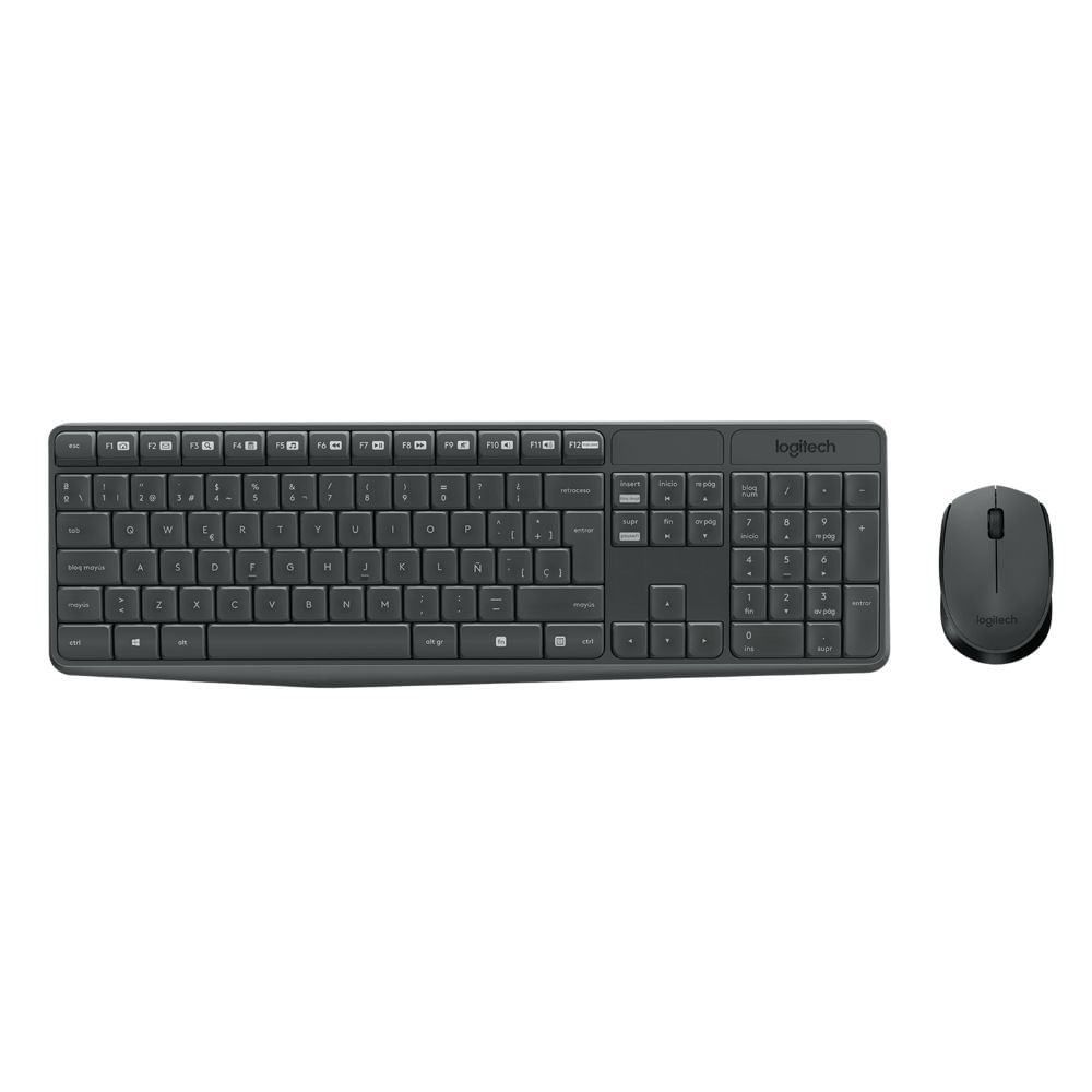 Teclado y Mouse Logitech Mk235 Wireless Negro