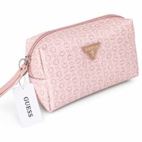 COSMETIQUERA GUESS MONOGRAFIADA ROSADO