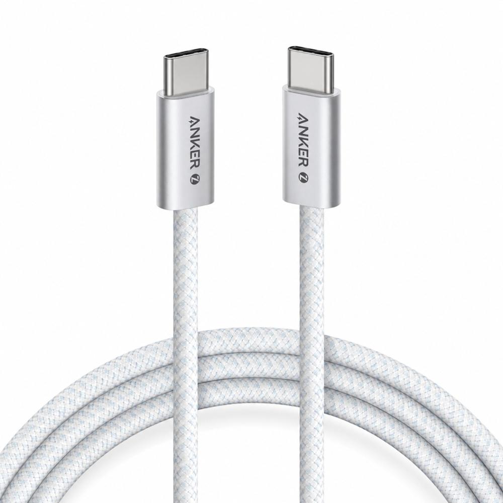 Cable USB-C Anker 60W PD Series 3 A8060H22 Trenzado Premium Tipo C 1m Blanco