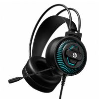 Audífono Gamer HP DHE-8001 Estéreo USB con Micrófono Luz LED Azul