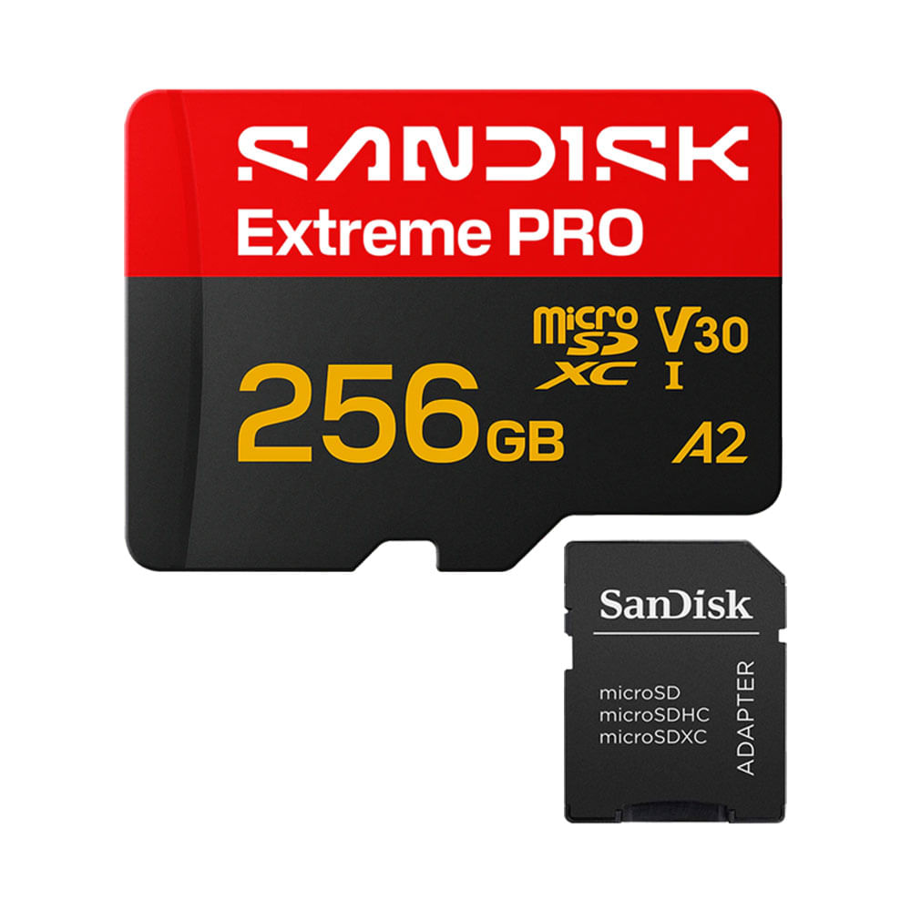 Memoria micro SD Sandisk 256GB Extreme Pro - R250mb - W170mb