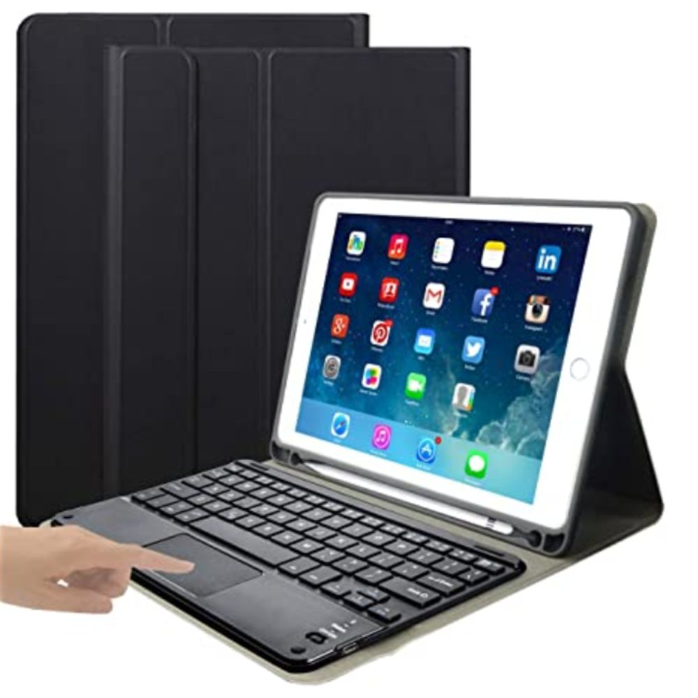 Case con Teclado TOUCHPAD para iPad Air 6  11 2024 - NEGRO