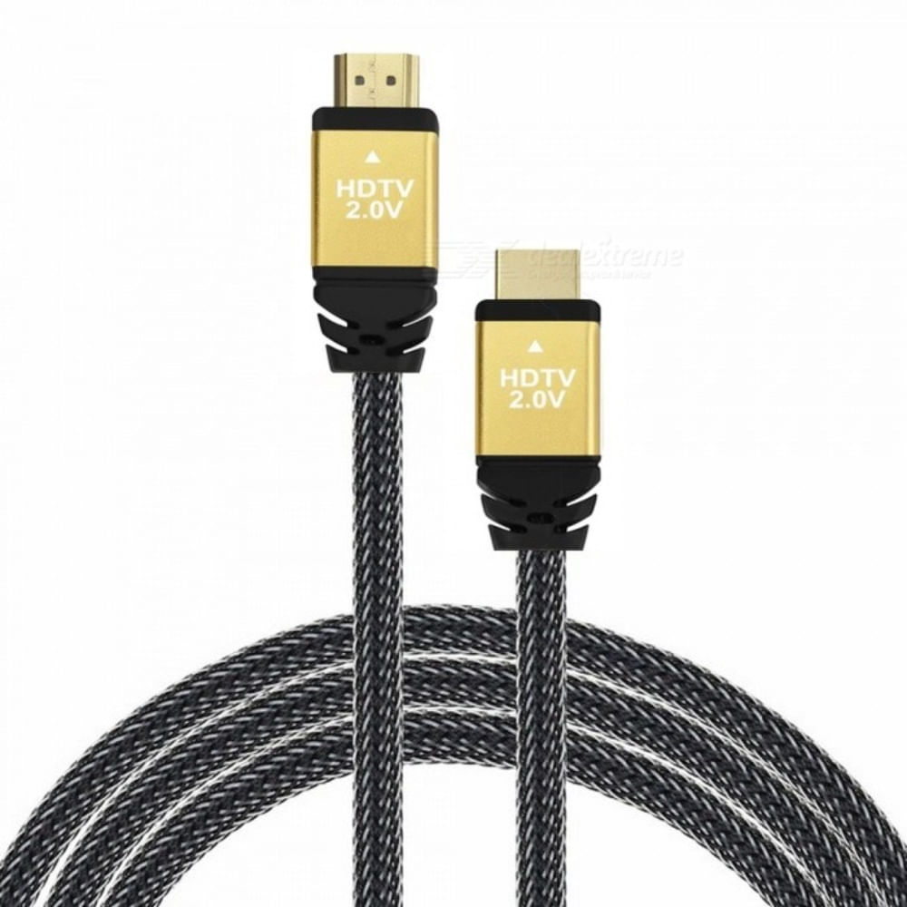 Cable HDMI 10 Metros Ultra HD 3D 4K V2.0 2160P a Enmallado Gris