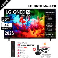 Televisor LG 50 QNED AI Mini LED QNED70 4K Smart TV 2026 - Antena Digital