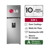 Refrigeradora  LG 334L Door Cooling Top Mount GT33WPP - Plateada