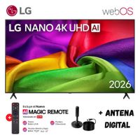 Televisor Smart TV 75'' LG  NANO UHD 4K WebOS 75NU800PBSB 2026 - Ant Digital