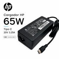 Cargador HP 65w 3.25a 20v TIPO C PARA LAPTOP