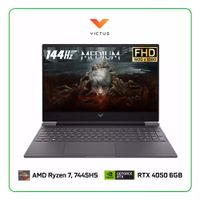 Laptop Gaming HP Victus 15-FB3093 Ryzen 7 7445HS 512GB SSD 16GB RAM 15.6"" 144Hz RTX 4050 Mica Silver