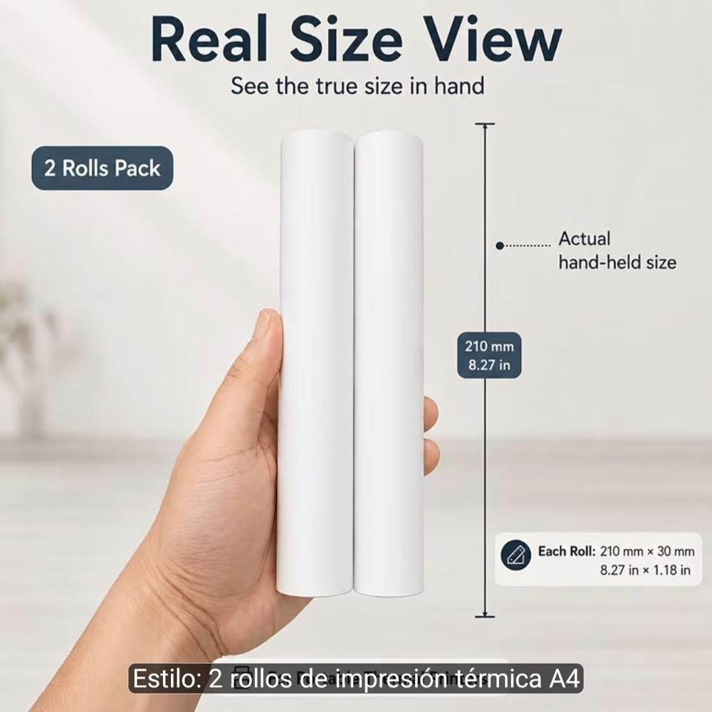 ROLLO TERMICO A4 - PACK X2 ROLLOS