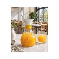 Jarra Premium de Vidrio Borosilicato 800 ml con Tapa de Cerámica y Silicona Hermétic