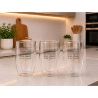 4 VASOS DOBLE CAPA PREMIUM LATTE 400 ML
