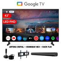 Televisor Smart 43'' LED FHD MS43-E2000GBT GoogleTV - Ant - Rack Fijo - Soundbar Nex