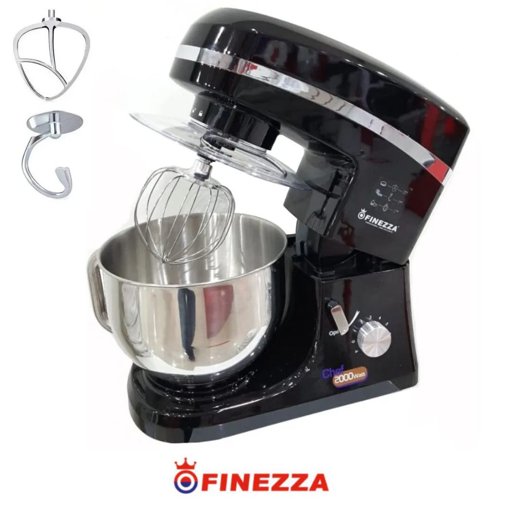 Batidora Negra Orbital Finezza FZ 6818B  2000 W Bowl 5.5  Lt