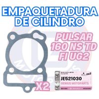 PACK DE 2 EMPAQUETADURAS DE CILINDRO PULSAR 160 NS TD FI UG2 JE521030