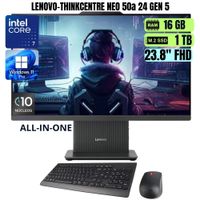 All in one LENOVO THINKCENTRE NEO 50a 24 GEN 5 INTEL CORE 7 Ram 16GB SSD 1TB -12SD009DLS