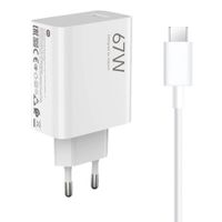XIAOMI CARGADOR DE PARED HYPERCHARGE 67W  - CABLE  TYPE-A