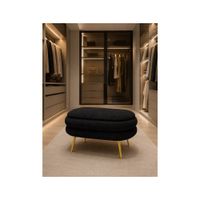 Butaca Elegante Bouclé Negro