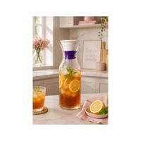 Jarra Premium de Vidrio Borosilicato 900 ml con Tapa de Cerámica