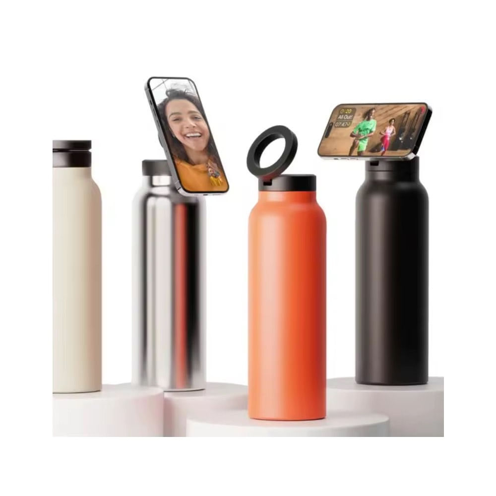 BOTELLA TOMATODO MAGSAFE TRIPODE IMANTADO NARANJA