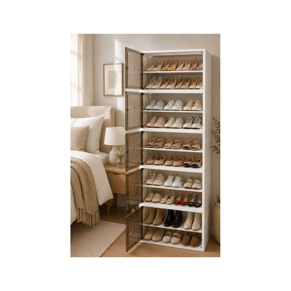 Zapatero Moderno 10 Niveles con Puertas Imantadas