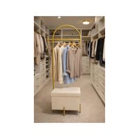 PERCHERO GLAM CON ASIENTO BAÚL INTERNO