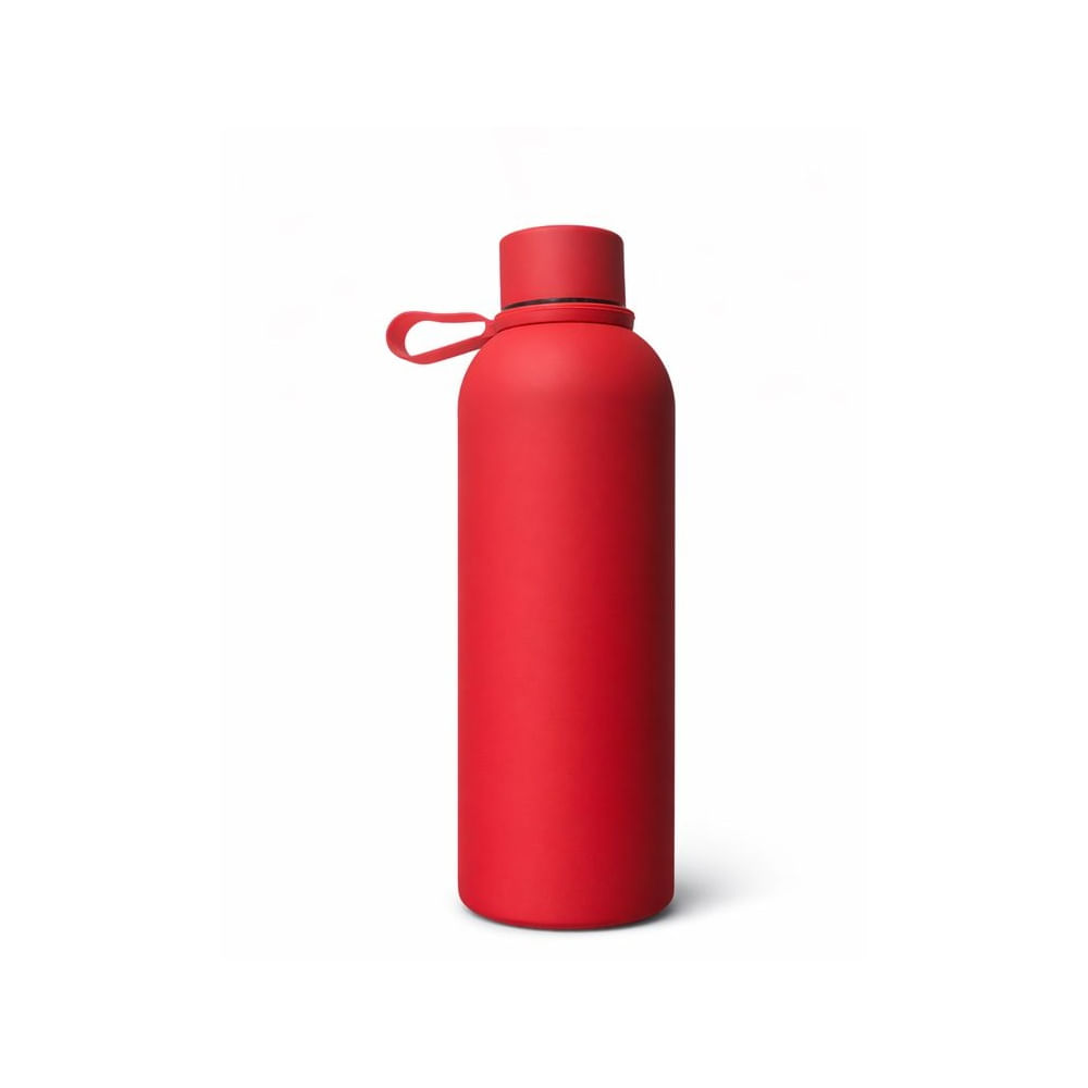 Tomatodo Térmico de Acero Inoxidable 500 ml Soft Touch Antideslizante Rojo