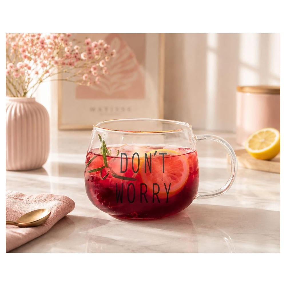 SET 4 TAZAS DONT WORRY 350ML