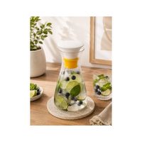 JARRA DE VIDRIO CON TAPA HERMETICA CERAMICA 800ML