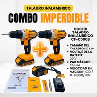 Combo 2 Taladro percutor inalámbrico 20V